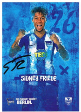 Sidney Friede, original Autogramm, Saison 2019/2020, Motiv Hertha BSC