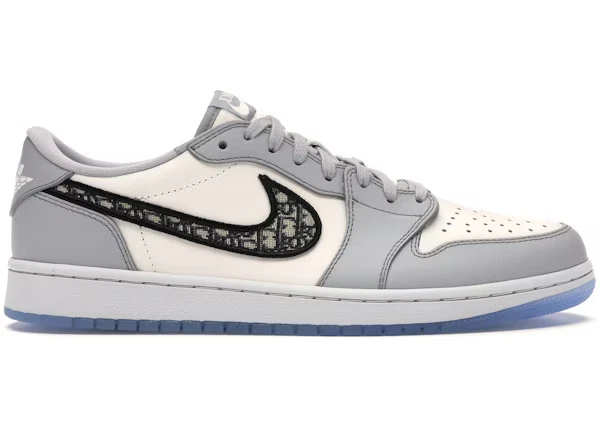 AIR jordan dior premium vintageゲキレア Dior x Air Jordan 1 Low Gray for Sale - Authenticity Guaranteed - eBay