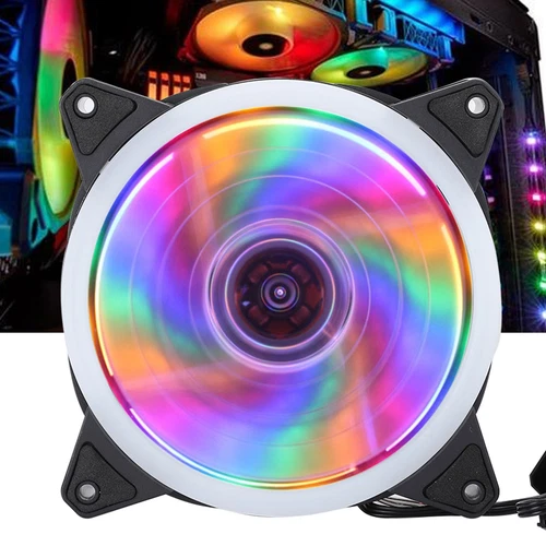 Rgb Fan Multicolored Chassis Fans Desktop Computer Cpu Cooling Sile SPC