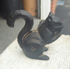 Vintage/Retro Black Cast Iron Metal Squirrel ...