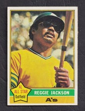 1976 Topps Baseball Reggie Jackson #500 Excellent Oakland A's