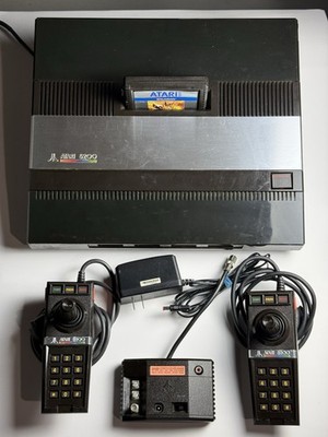 Atari 5200 Console Bundle Lot Tested With All Cables 2 Controllers And Game READ