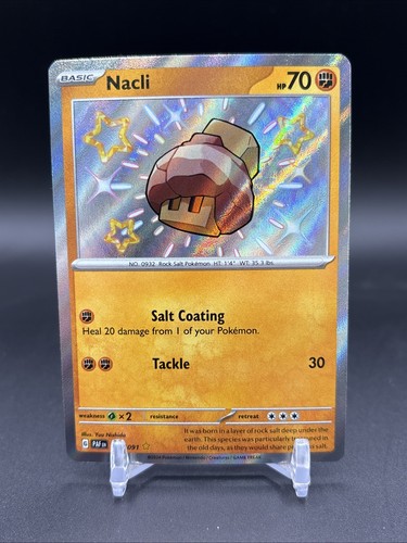 Pokemon Nacli 176/091 Paldean Fates Shiny Ultra Rare Holo NM+