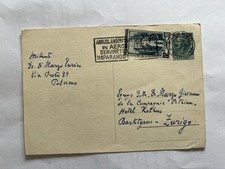 ENTIRE POSTAL REPUBLIC SYRACUSE 20 LIRE WITH INTEGRATION FOR ABROAD 1955