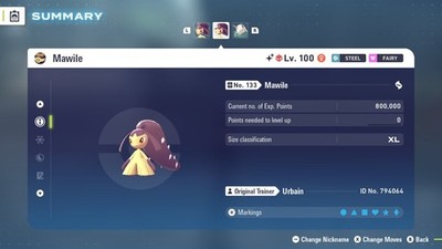 Mawile Shiny Alpha 6IVs Battle Ready - Legends ZA