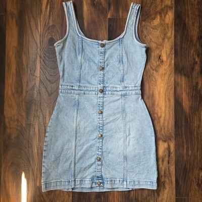 Michael Kors Women's Button-Down Light Blue Denim Mini Dress Size Small  jean | eBay