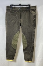 Callidae Damen Reithose neu mit Etikett olivgrün Knieflickenhose Gr. 34