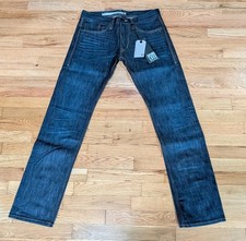 !item Selvedge Denim Jeans 31x34 Button Fly Made In USA Raw L.A. Item #302 NWT