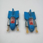 1979 SUPERMAN PUNCHING FISTS SUPERMOBILE VTG CORGI DIE-CAST DC COMICS LOT OF 2