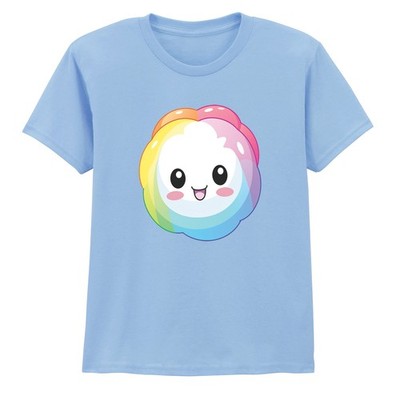 Happy Rainbow Cloud Mädchen T-Shirt Kawaii Geschenk für Tochter