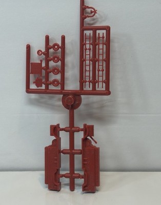N Scale Fire Truck kit Plastic Red Model Railroad Engine