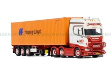 WSI 1/50 FOR SCANIA S HIGHLINE CS20H 6X2 CONTAINER TRAILER-3 AXLE 40FT CONTAINER