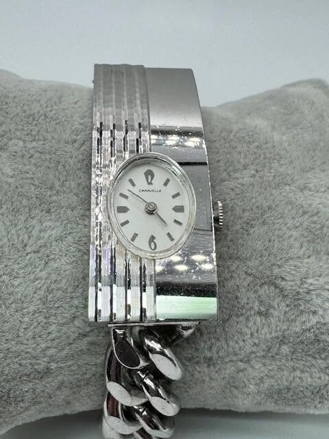 RARO Reloj Mecánico Damas Años 60 Caravelle 17 Joyas Alemania Occidental FUNCIONA Foto 4 de 4