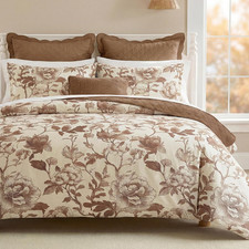 Vintage Floral King Duvet Cover Set 100 Cotton 3 Pcs Soft  Breathable