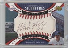 2007 Sweet Spot Classic Legendary Red Stitch Black Ink 60/75 Wade Boggs Auto 2d8