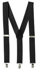 Party City Costume Adjustable Y-Back Suspenders Clip Attachment For Adult or Kid