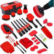 35pcs Car Detailing Kit - Complete Auto Cleaning Supplies Brushes Tools Set