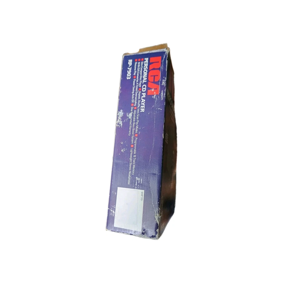 RCA RP-7903, портативный проигрыватель компакт-дисков компакт-дисков с 16 дорожками памяти, НОВЫЙ - Изображение 2 из 4