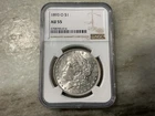 1893-O Silver Morgan Dollar AU55