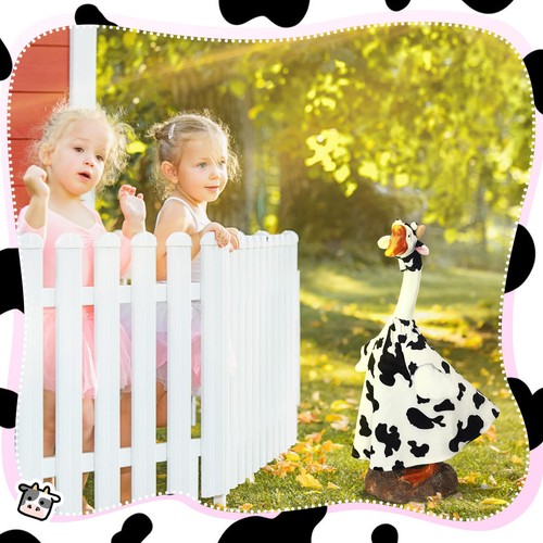 Cutecrop Cow Goose Outfit Clothes for 23" High Cement or Cow, Black, White - Picture 3 of 6