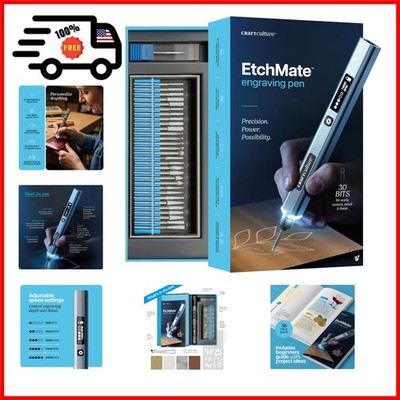 EtchMate Engraving Pen for Metal, Wood, Glass, Plastic & All Materials