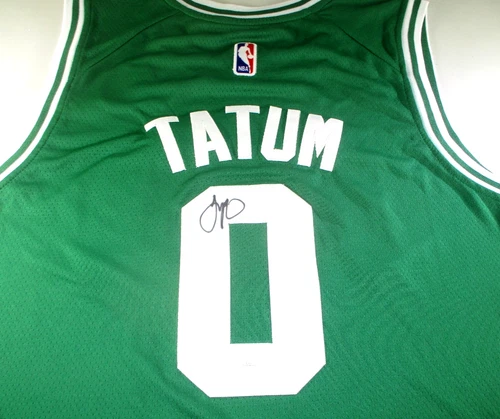 Jayson Tatum / Autographed Boston Celtics Pro-Style Basketball Jersey / COA