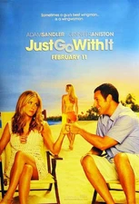 JUST GO WITH IT great original 27x40 D/S movie poster 2011