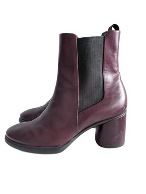 ECCO Shape Sculpted Motion 35 burgunderrote Damenstiefeletten aus Leder Größe 42