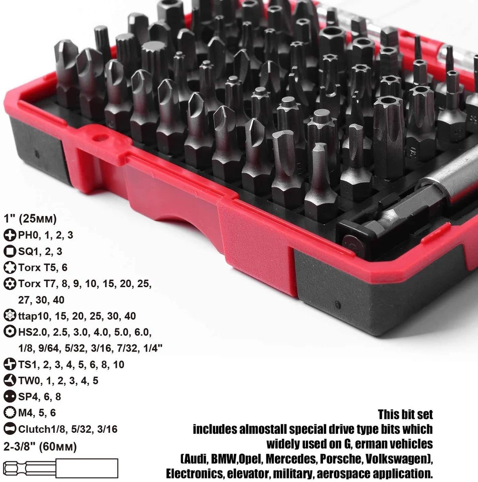 Security Screwdriver Bit Set, 61-Piece - Image 3 of 4