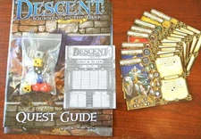 DESCENT Board Game REPLACEMENT Parts PIECES - DICE Hero Sheets CAMPAIGN Game Box