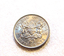 1969 Kenya 50 Cents unc Coin