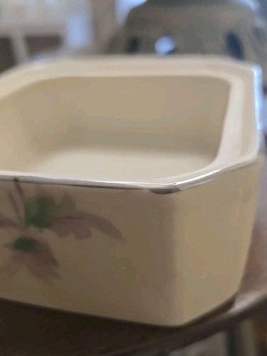 Vintage Hand Painted Trinket Box Mikori Ware Made In Japan. Floral Print - Picture 8 of 9