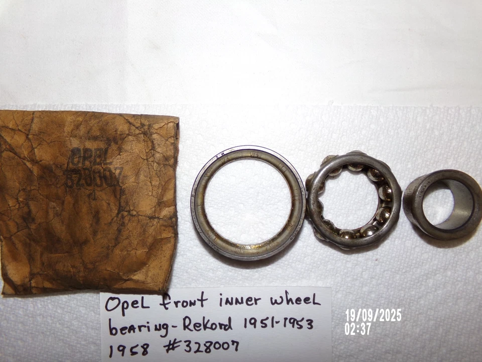 COJINETE RUEDA INTERIOR DELANTERO OPEL REKORD 1951 Y 1953 Y 1958 PIEZA # 328007 Foto 2 de 2