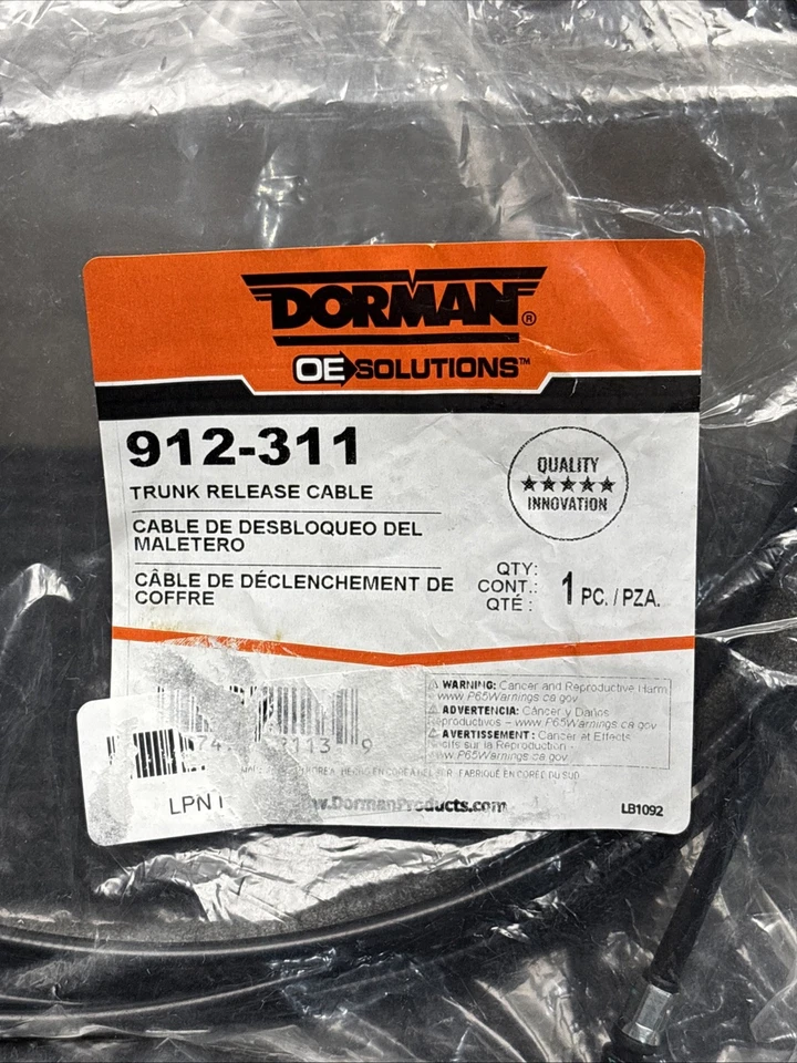 Cable de liberación de maletero Dorman 912-311 para Hyundai Elantra 2016 Foto 4 de 4
