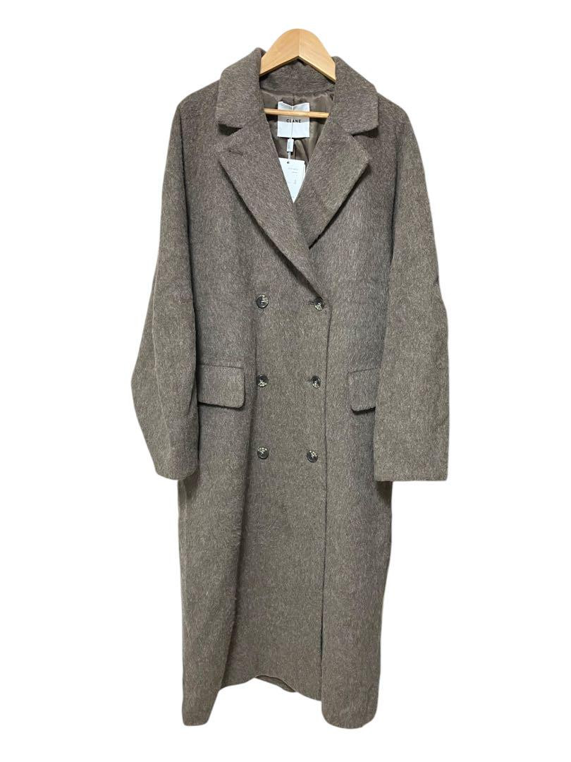 Clane 23Aw Double Wool Long Coat Brown 1 | eBay Clane 23Aw Double Wool Long Coat Brown 1 | eBay