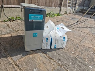 harvey HV3 water softener 3 packs of unopened Kinetico block salt