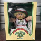 VTG Cabbage Patch Kids Tsukuda Japan Baseball Boy Doll 1985 Blond Blue Eyes