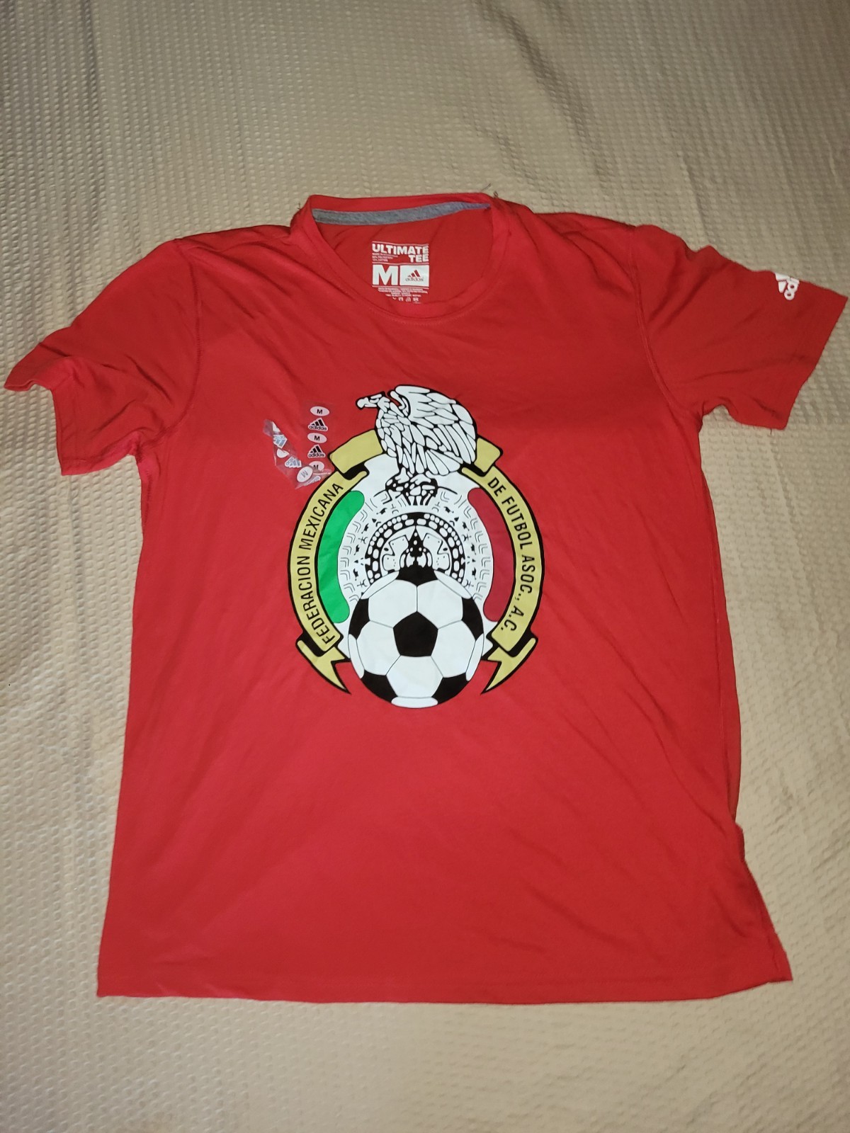 Adidas Mexico Soccer Ultimate Tee Men’s Medium RED NWOT Official