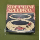 Antique Marx Streamline Speedway Race Track Tin Lithograph Set w/ Original Box