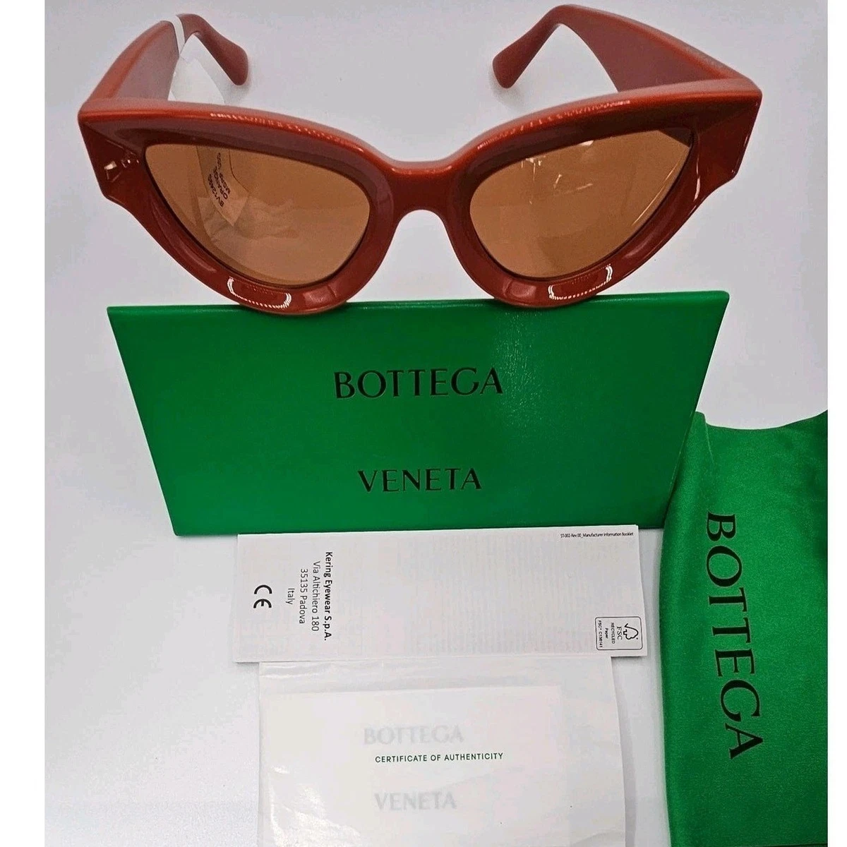 NEW BOTTEGA VENETA SUNGLASSES ORANGE WOMEN EYEWEAR BOTTEGA VENETA Bottega Veneta Eyewear Women main image 3
