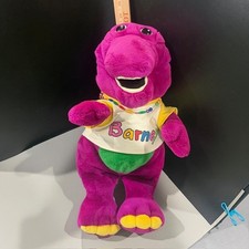Vintage 1992 Barney Plush Dakin 20  Dinosaur Purple Stuffed Animal Lyons Group T