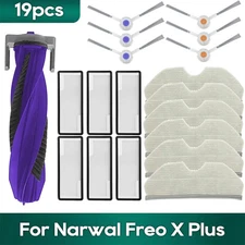 Spare Parts for NARWAL K1Freo X Plus Robot Vacuum Cleaner Brush Mop Filter Bags