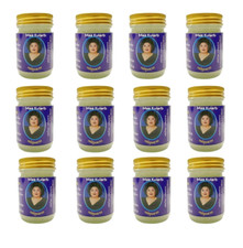 x12 Mae Kularb Longan Longanoid Aroma Relaxing Massage Balm Pain Relief 50g.