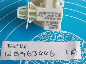 Beko Waschmaschine WTB820E1W Wasserstand Druckschalter/Sensor 2833830400