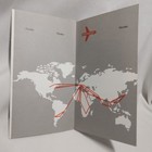 Vintage SWISSAIR Routes Fold Out Booklet 1973