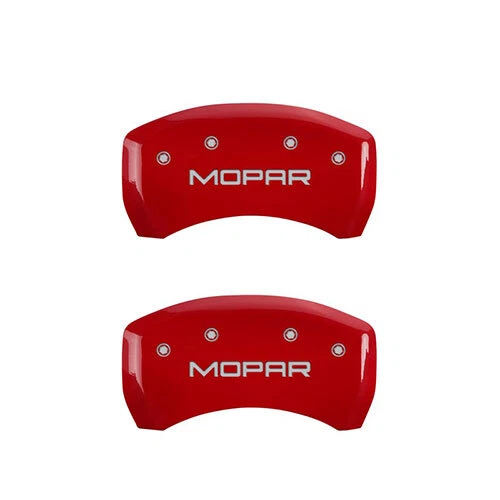 Chrysler Pacifica 2017-2023 delantero trasero rojo MGP cubiertas de pinza de disco de freno "Mopar" Foto 3 de 4