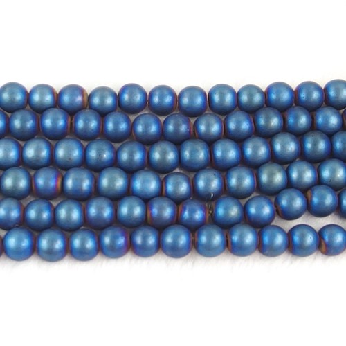 Cuentas espaciadoras de piedras preciosas naturales mate 4 mm 6 mm 8 mm 10 mm hebra 15,5" hágalo usted mismo - Imagen 84 de 89