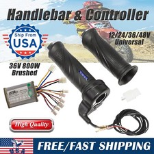 36V 800W Brushed Controller Twist Throttle Grips For Electric Scooter Bicycle