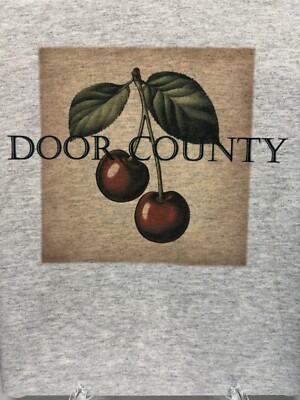 Door County T-Shirt; Vintage Cherry Design