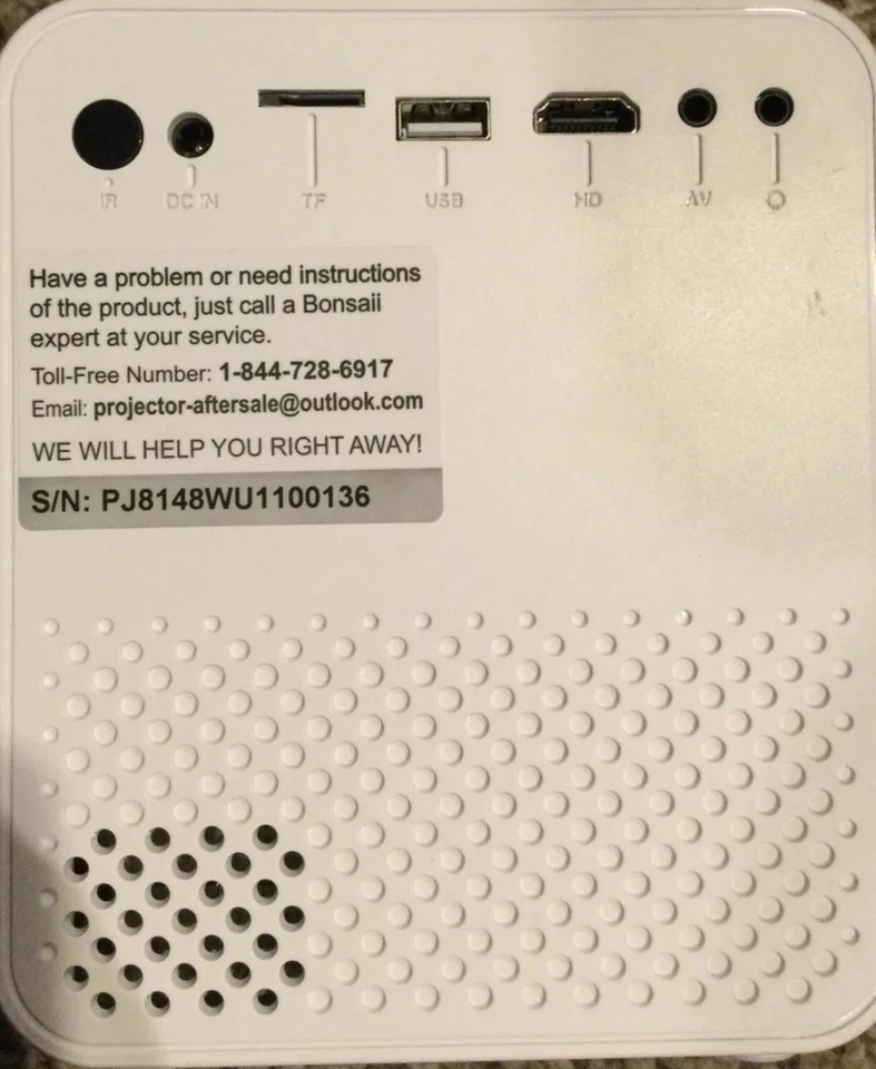 LED BEAMER Multimedia Projektor, Weiß #ÖZENSAAT  - Bild 2 von 2